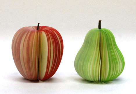 Post it en formes de fruits