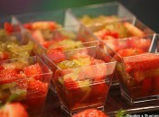Verrines de fraises et céleri branche Verrines de fraises et céleri branche