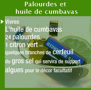 Huile de cumbavas Palourde à l