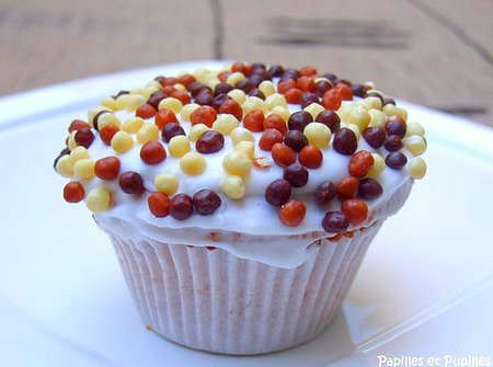 Cupcakes au café et aux perles de chocolat Image Papilles et Pupilles - Cupcakes au café et aux perles de chocolat