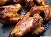 Chicken wings caramélisés au miel et à l’orange