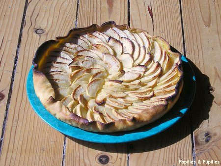 Tartes aux pommes et miel Image Papilles et Pupilles - Tarte aux pommes et au miel