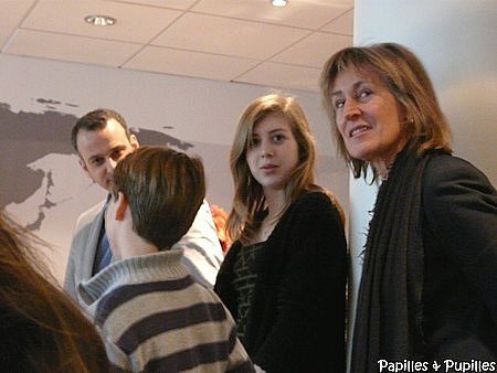 Dominique Poussier - Carla Ferrari - Jean de Vivie - et de dos Grégoire Souverain