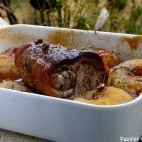 Rôti de porc aux pommes et au sirop d’érable