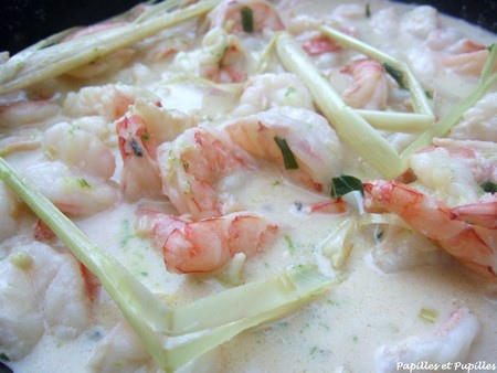 Crevettes au lait de coco