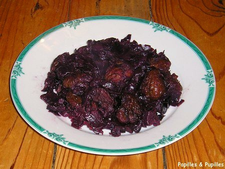 Image Papilles et Pupilles - Poêlée de chou rouge marrons et pommes