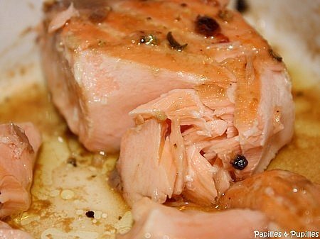 Saumon laqué à la sauce soja