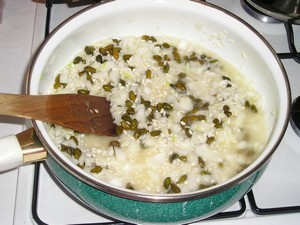 Risotto de potimarron aux pistaches Risotto de potimarron aux pistaches