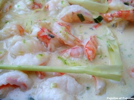 crevettes au lait de coco