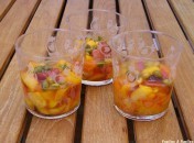 Fruits caramélisés au miel et aux pistaches Fruits caramélisés au miel et aux pistaches