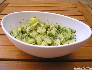 Salade de pommes de terre de Noirmoutier aux herbes