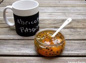 Confiture d’abricots aux fruits de la passion et à l’agar agar Confiture d’abricots aux fruits de la passion et à l’agar agar