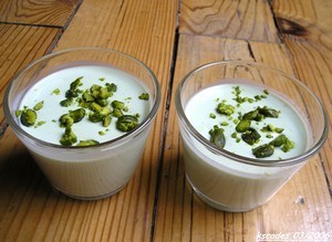Panacotta à la pistache
