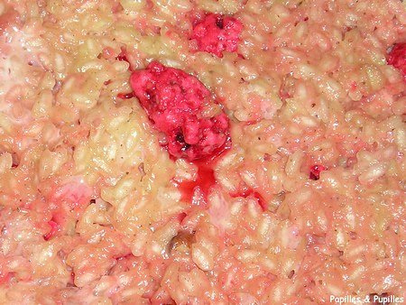 Image Papilles et Pupilles - Risotto au lait et aux pralines concassées