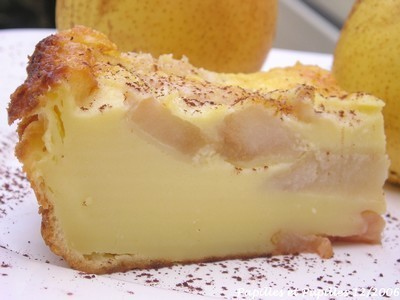 Flognarde aux poires et au Grand Marnier