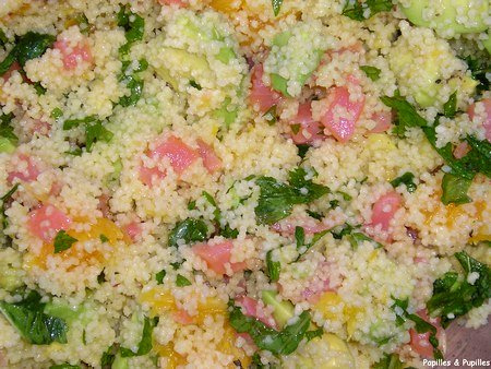 Image Papilles et Pupilles - Taboulé au saumon