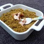 Crumble au saumon, aneth et petits pains Suédois