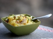 Salade de pommes de terre, maquereaux fumés au poivre Salade de pommes de terre, maquereaux fumés au poivre