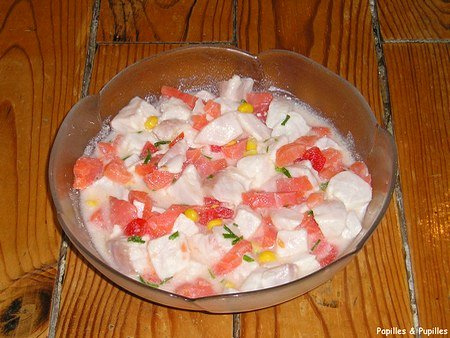 Image Papilles et Pupilles - Salade de poisson cru à ma façon