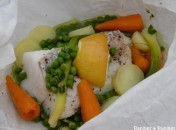 Papillote de poisson aux petits légumes