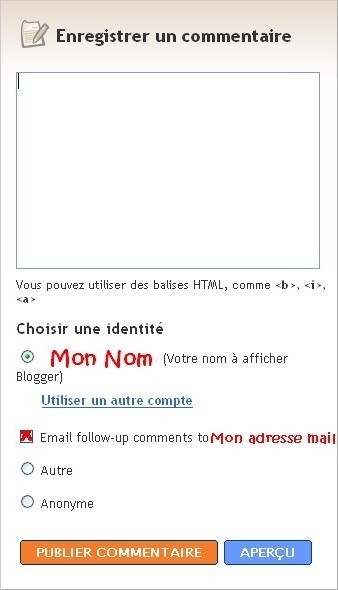 Suivi des commentaires