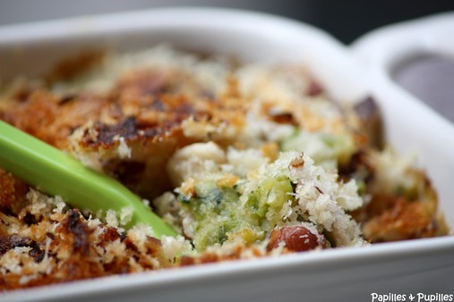 Crumble de courgettes au cumin
