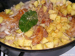 Image Papilles et Pupilles - Lapin au cidre et aux pommes