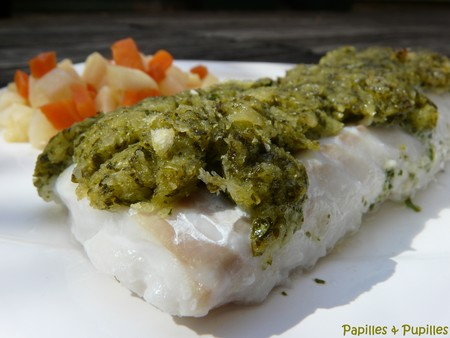 Dos de cabillaud en croûte d