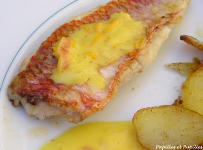 Filets de rougets au beurre d oranges