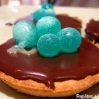 Tartelettes au chocolat et perles d’alginate au Get 27 ou l’After Eight revisité