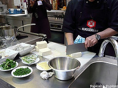 Tofu ferme coupé en dés