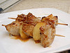 Brochettes de veau aux pommes