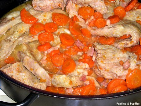 Tendrons de veau aux carottes Image Papilles et Pupilles - Tendrons de veau aux carottes