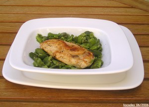 Escalopes de poulet aux fèves et au Garam Masala