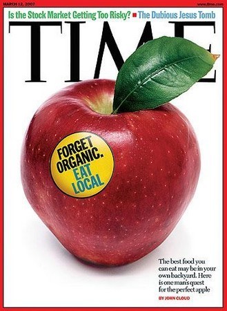 Couverture du Times - Forget Organic, eat local - 12 mars 2007