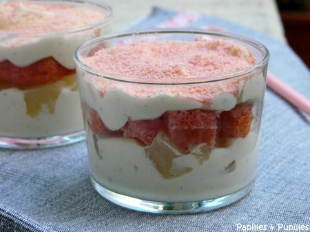 Tiramisu aux poires, chocolat blanc et gingembre