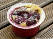 Mini clafoutis aux cerises noires