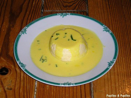 Image Papilles et Pupilles - Timbales de crevettes et de noix de Saint Jacques à la crème de safran