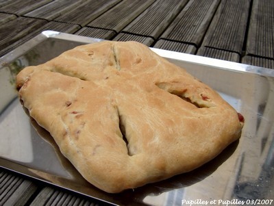 Fougasse aux lardons fumés