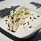 Filet de maigre à la pistache