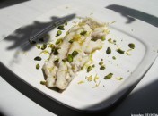 Filet de maigre à la pistache Filets de maigre (poisson) à la pistache
