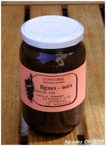 Confiture figues noix - Conficorse