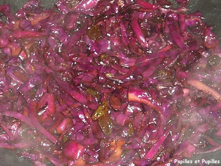 Image Papilles et Pupilles - Chou rouge au wok