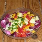 Salade de Carmine à la mangue