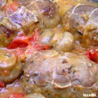 Paupiettes de veau aux tomates et au vin blanc