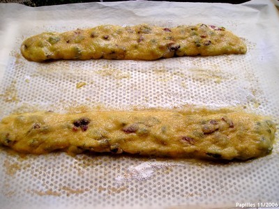 Biscotti aux airelles et aux pistaches Biscottis aux airelles et aux pistaches