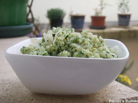 Risotto aux épinards et au fromage de chèvre de Jamie Oliver Risotto vert