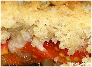 Crumble à la tomate Cumble à la tomate