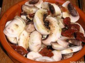 Salade de champignons et tomates séchées