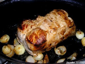 Rôti de veau aux agrumes et carottes braisées au jus d